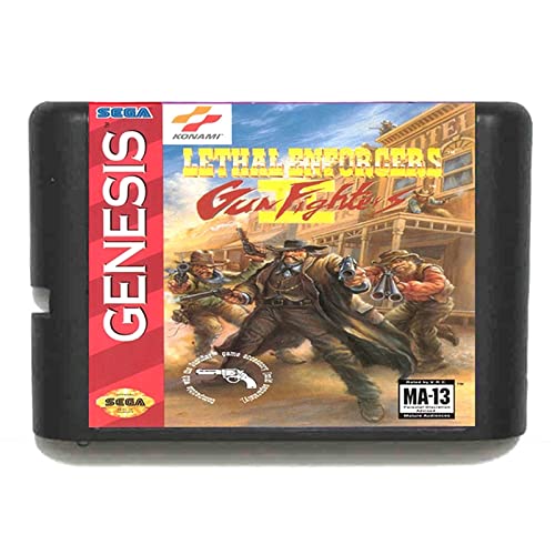 Lksya Ölümcül Enforcers Silah Savaşçıları 16 bit Sega MD Oyun Kartı Mega Sürücü Genesis video oyunu Konsolu PAL ABD