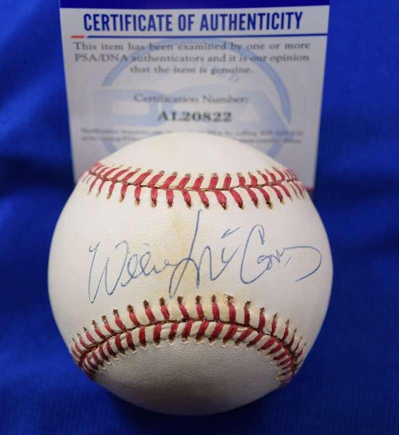 Willie McCovey PSA DNA Coa İmzası Ulusal Lig ONL İmzalı Beyzbol 3 İmzalı Beyzbol Topları