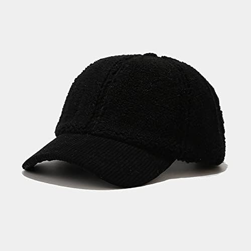 Yumuşak Yün Kış beyzbol şapkası s Kadınlar için Düz Renk Sıcak beyzbol şapkası Soğuk Hava Tıknaz şoför şapkası Bayan