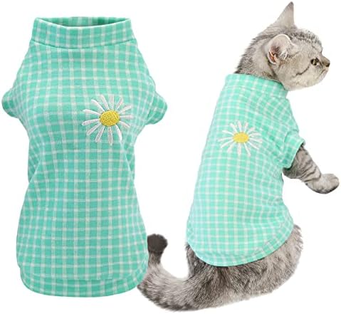 Küçük Köpek Gömlek Kızlar için Kış Kedi Giysileri Küçük Köpek Kıyafetleri İlkbahar Yaz Gömlek Küçük Irklar için Giyim