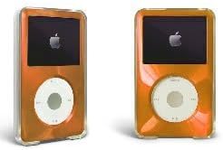 Turuncu Alüminyum Kaplama ile Apple iPod Classic Hard Case için 80gb 120gb 160gb