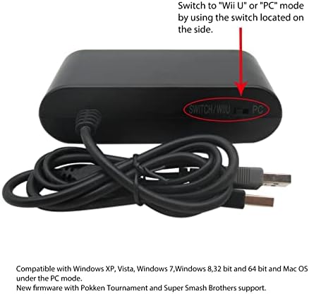 GRABOTE Gamecube Denetleyici Adaptörü için 4 Port Nintendo Anahtarı Wii U ve PC USB Yeni