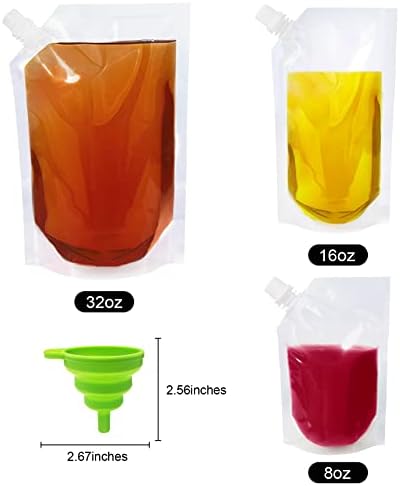 Plastik Şişe, Yetişkinler için Yeniden Kullanılabilir içecek Torbaları, Kadınlar için Plastik Şişeler (4x32oz + 3x16oz