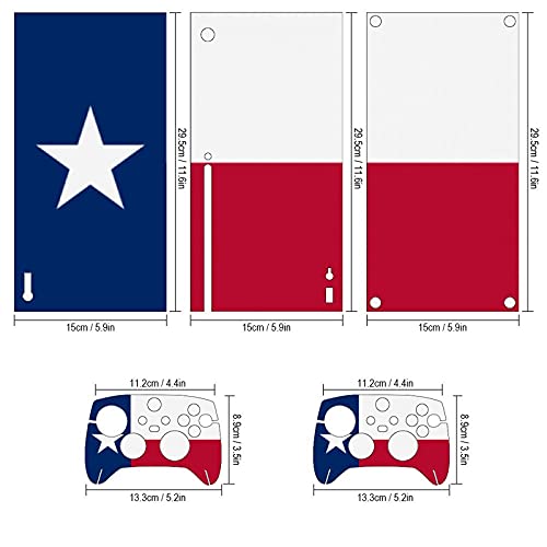 Texas bayrağı Xbox SeriesX Konsolu Ve Denetleyici Skins Vinil Cilt çıkartma Kapak Ambalaj (Xbox seriesX)