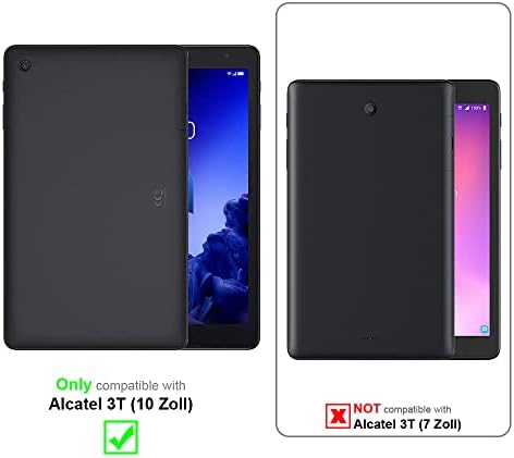Kahverengi renkte Alcatel 3T (10 inç) ile uyumlu Cadorabo Tablet kılıfı-Stand Fonksiyonlu Sentetik Deriden Yapılmış