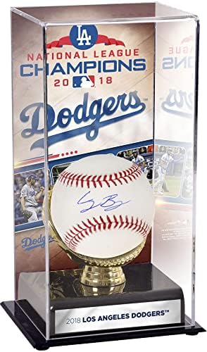 Cody Bellinger Los Angeles Dodgers İmzalı Beyzbol ve 2018 Ulusal Lig Şampiyonları Görüntü İmzalı Beyzbol Toplarıyla