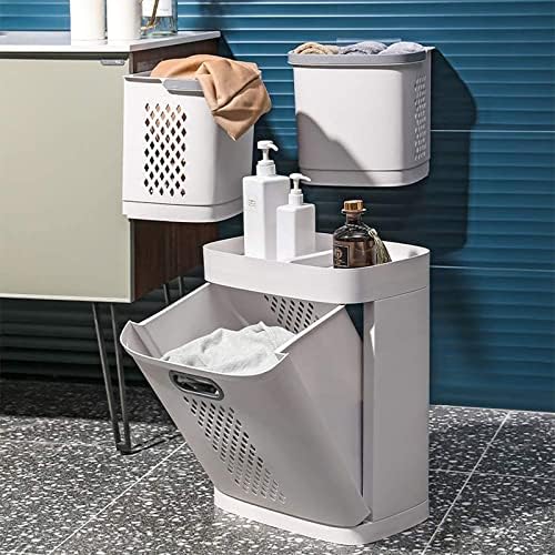 Çıkarılabilir çamaşır sepeti Kalınlaşmış Depolama Rafı Ev Depolama Kovası Mutfak Yatak Odası Banyo (3-Kombine çamaşır
