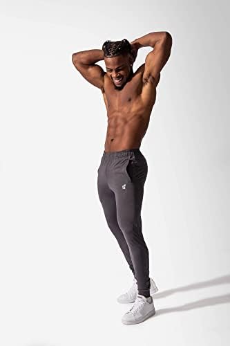 Jed Kuzey erkek Aktif Spor Koşu Casual Slim Fit Egzersiz Ter cepli pantolon