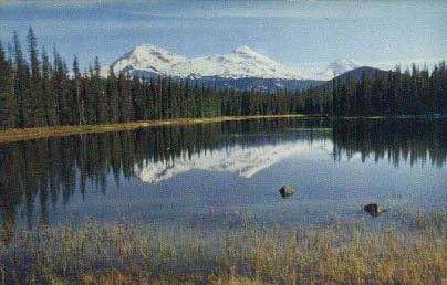 Üç Kız Kardeş Mtns, Oregon Kartpostalı