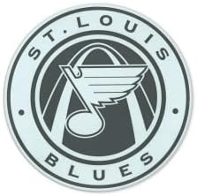 WinCraft NHL St. Louis Blues 90203010 Mükemmel Kesim Renkli Çıkartma, 8 x 8, Siyah