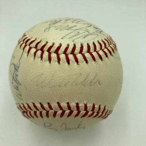 1965 Los Angeles Dodgers Dünya Serisi Şampiyonlar Takımı Beyzbol Koufax JSA COA İmzalı Beyzbol Topları İmzaladı