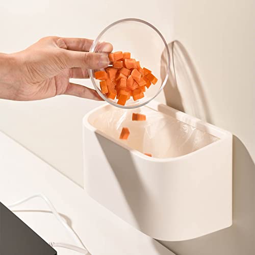 Güçlü Çanta Asılı Mini çöp tenekesi Mutfak Dolabı Kapı için Küçük çöp tenekesi Lavabonun Altında Duvara Monte çöp