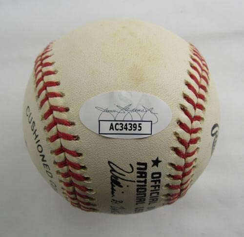Johnny Vander Meer İmzalı Otomatik İmza Rawlings Beyzbol w / Vurucu Yok Insc JSA İmzalı Beyzbol Topları