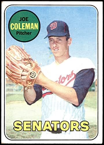 1969 Topps 246 Joe Coleman Washington Senatörleri (Beyzbol Kartı) VG Senatörleri