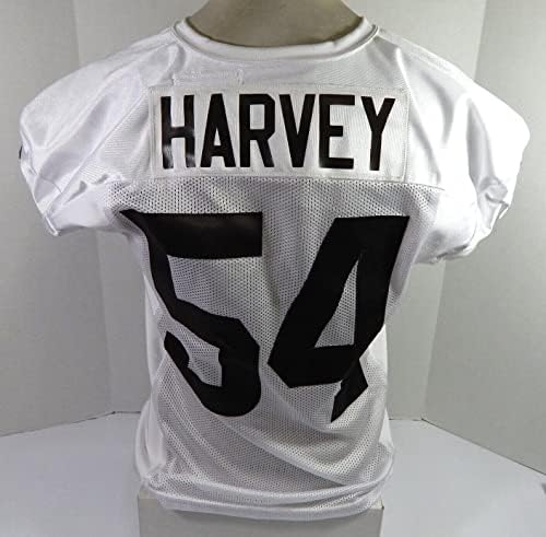 2021 Cleveland Browns Willie Harvey 54 Oyunu Yayınlanan Beyaz Antrenman Forması 50 1-İmzasız NFL Oyunu Kullanılmış
