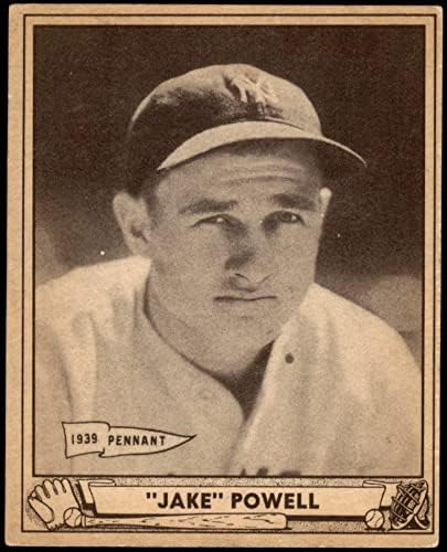 1940 Top Oyna 11 Jake Powell New York Yankees (Beyzbol Kartı) Dekanın Kartları 5-ESKİ Yankees