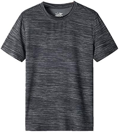 Erkekler için üst Artı Boyutu Ekip Boyun Kısa Kollu Katı Yaz dış mekan t-Shirt Spor Hızlı Kuru Nefes Bluz L-8XL