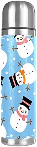 Sevimli Karikatür Kardan Adam termal Su Şişesi yalıtımlı paslanmaz çelik termos (Kız / Erkek)