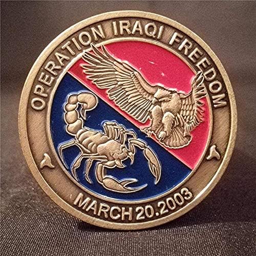 Amerika Birleşik Devletleri 2003 Irak Özgürlük Operasyonu Akrep vs Kartal Madalya Rozeti St George 2 Madalya Koleksiyonu