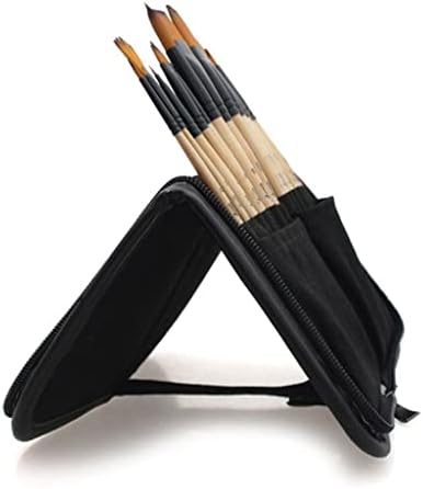EYHLKM 14 adet Boya Fırçaları Akrilik suluboya fırçası Kalem Kutusu saklama çantası Okul Sanatçılar Boyama Çizim