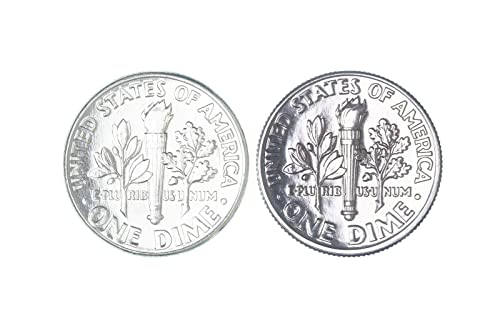 1959 P & 1996 D Roosevelt Kuruş 10C Nadir Albümü Süper Banka Detay Mücevher Sınırlı Anlaşma BU 2 Sikke Seti 90 % Gümüş