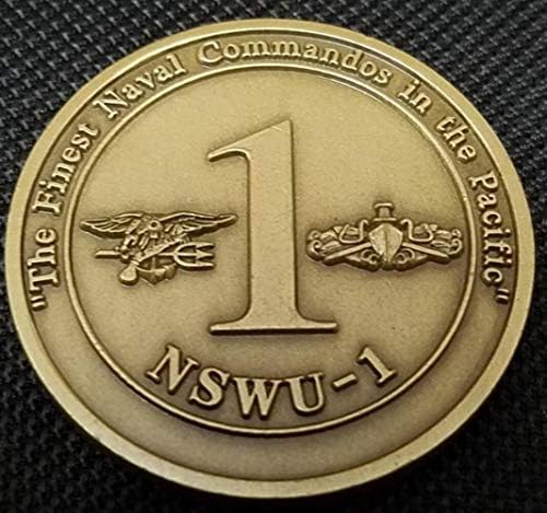 ABD Donanması Özel Harp Birimi 1 Donanma Seal Team Özel Tekne Birimi Guam Challenge Coin