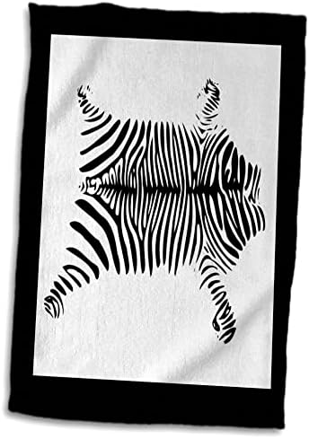 3dRose Florene Dekor II-Zebra Halı-Havlular (twl-52427-1)