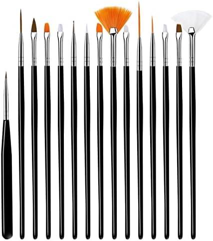 Sanatçı Boya Fırçası Seti Naylon Saç siyah saplı fırça Suluboya Akrilik Yağlı Fırça Boyama Sanat Malzemeleri