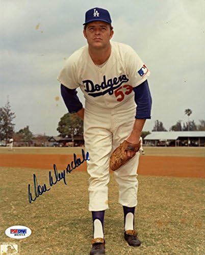Dodgers Don Drysdale İmzalı Otantik 8X10 Fotoğraf İmzalı PSA / DNA M42015
