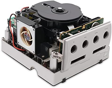 NGC Gamecube için NORMİCHİC Oyun Konsolu Mini Fan 3D Baskı Montaj Kiti ve Mini Fan Radyatörü, Düşük Sıcaklık Ana Bilgisayar