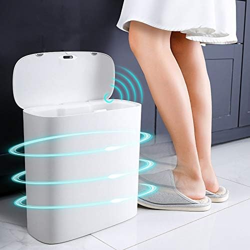 n / a Akıllı sensörlü çöp kovası Can Elektronik Otomatik Ev Banyo Tuvalet Su Geçirmez Dar Dikiş Sensörü Kutusu (Renk: