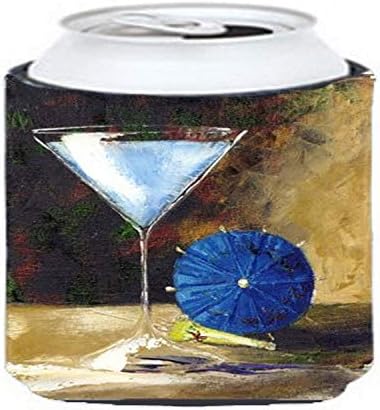Caroline's Treasures TMTR0031CC Mavi Martini Malenda Trick Can veya Şişe Hugger, Can Soğutucu Kol Hugger Makinede