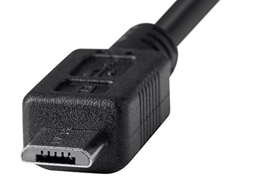 Monoprice USB 2.0 Kablosu - 4.5 Feet - Siyah | USB Tip-A Erkek USB Mikro Tip-B Erkek 30/20 AWG Hızlı Şarj / Güvenlik