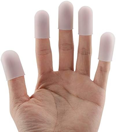 5 ADET Silikon Parmak Karyolası parmak koruma parmak Kapaklar Parmak koruyucu eldiven mutfak ısı pişirme