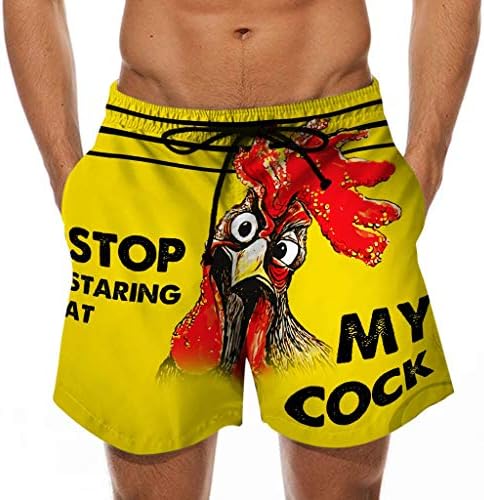 WORPBOPE Erkek Şort Yaz Kişiselleştirilmiş Baskı Hızlı Kuru plaj pantolonları İpli Nefes Rahat Yüzmek Şort