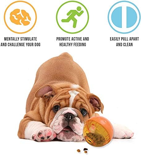 2-Pack Bizim Evcil Akıllı Interaktif IQ Tedavi Topu Köpek Oyuncaklar, 5, Renk Değişebilir