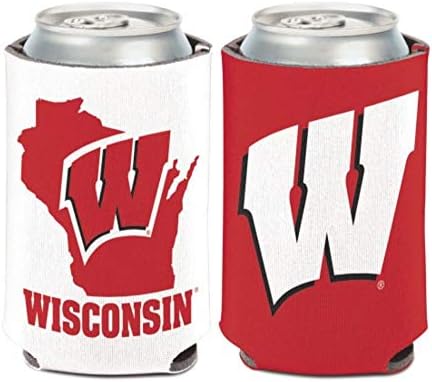 NCAA Üniversitesi Wisconsin Porsukları (1'li Paket) 12 oz. 2 Taraflı Kutu Soğutucu