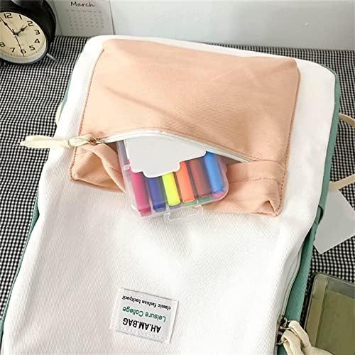 Kadınlar için basit Sırt çantası Okul sırt çantası Düz Renk Su Geçirmez Rahat Sırt Çantası Sevimli Dizüstü Sırt Çantası