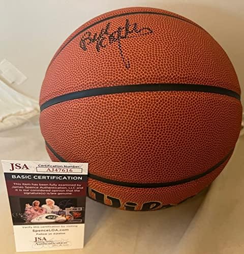 Bill Raftery Seton Hall Korsanları imzalı NCAA Basketbol Topu imzalı JSA İmzalı Kolej Basketbolları