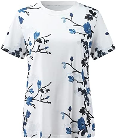 Grafik baskı T-Shirt Gevşek sıfır yaka bluzlar Yaz Üstleri Kadınlar için Kısa Kollu Klasik Gömlek Casual Dışarı Çıkmak