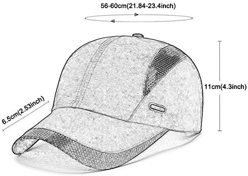 Ohrwurm Yaz Katlanabilir koşu kepi Çabuk Kuruyan Spor Şapka 50 + UPF İnhibe UV file şapka