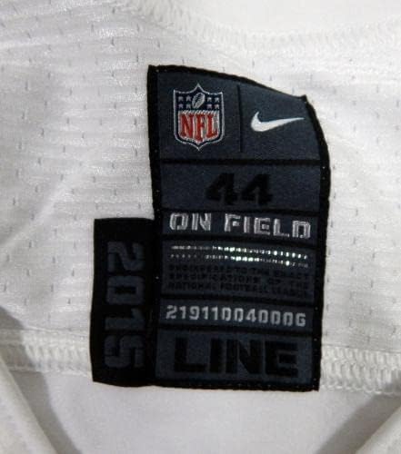 2015 San Francisco 49ers Boş Oyun Beyaz Deplasman Forması Nike 44 DP42561 - İmzasız NFL Oyunu Kullanılmış Formalar