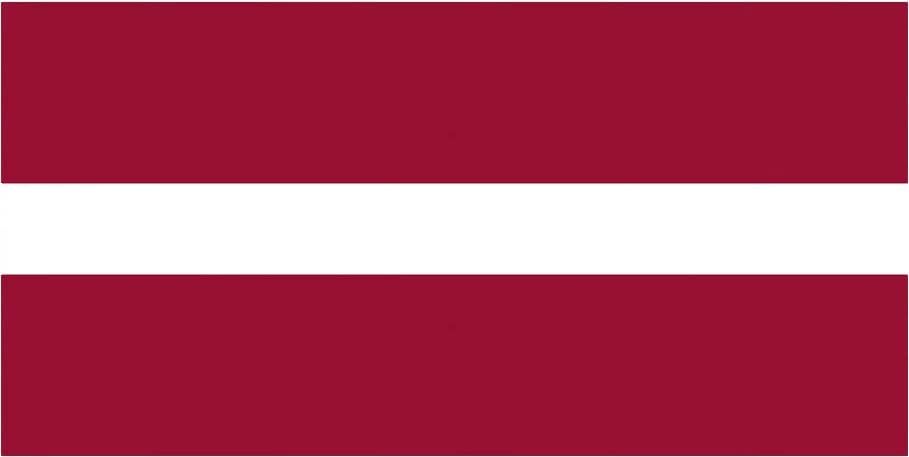 Letonya Bayrağı Sticker Kendinden yapışkanlı vinil Letonya LVA LV-C1995 - 6 inç veya 15 Santimetre Çıkartma Boyutu