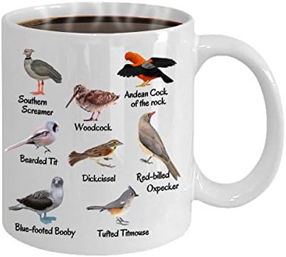 Kümes Dili Kuş kupa, komik kahve çay seramik 15oz