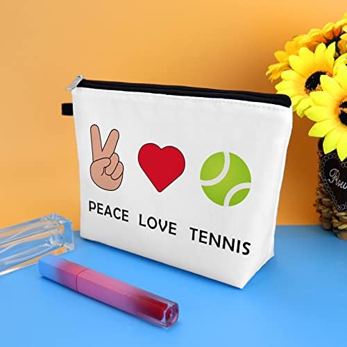 Tenis Sevgilisi Hediye Makyaj Çantası Kadınlar için Tenis Hediyesi Tenisçiler Hediye Tenis Temalı Kozmetik Çantası