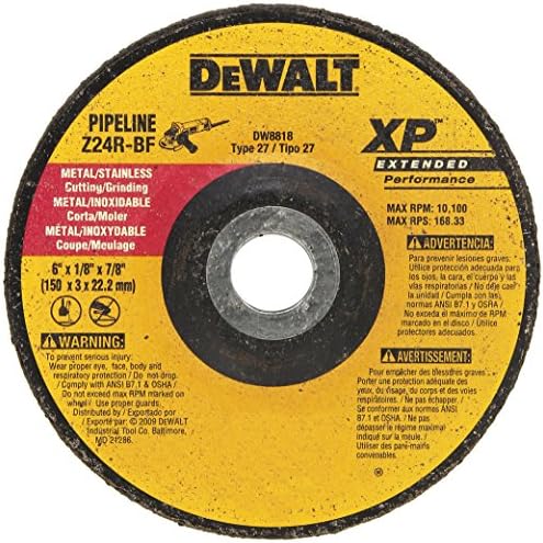 DEWALT DW8818 6 inç x 1/8 inç x 7/8 inç XP Taşlama Tekerleği