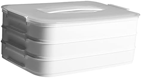 UPKOCH Mutfak saklama kutusu 1 pcbox-katmanlı Depolama Büyük Beyaz Sebzelik Dondurucu Hamur Buzdolabı Plastik Organizasyon
