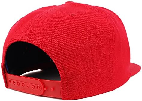 Trendy Giyim Mağazası Numarası 50 Beyaz İplik İşlemeli Düz Fatura Snapback Beyzbol Şapkası