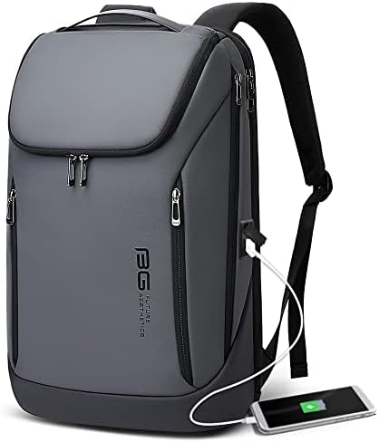 BANGE Iş Akıllı Sırt Çantası Su Geçirmez fit USB şarj Portu ile 15.6 İnç Laptop Sırt Çantası, seyahat Dayanıklı Sırt