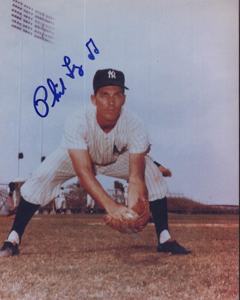 Phil Linz New York Yankees, Coa İmzalı MLB Fotoğrafları ile İmzalı 8x10 Fotoğraf İmzaladı